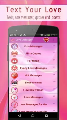 Love Messages android App screenshot 9