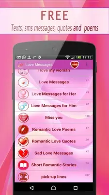 Love Messages android App screenshot 8